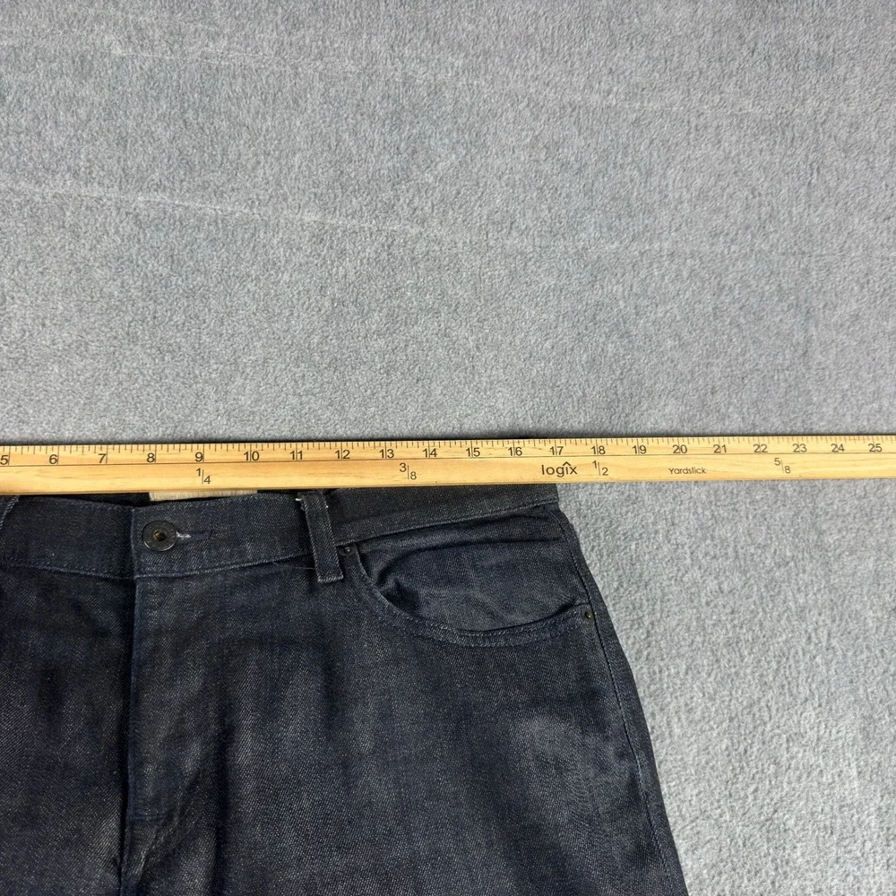 Baldwin Kansas City Brennan Modern Straight Jeans Men's 34 Dark Wash Denim USA